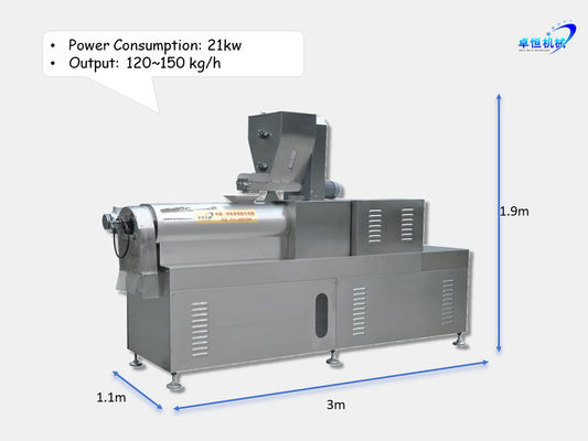 Extrudeuse pour aliments pour poissons de 3000 kg en acier inoxydable 201 304 pour une conversion améliorée des aliments pour poissons