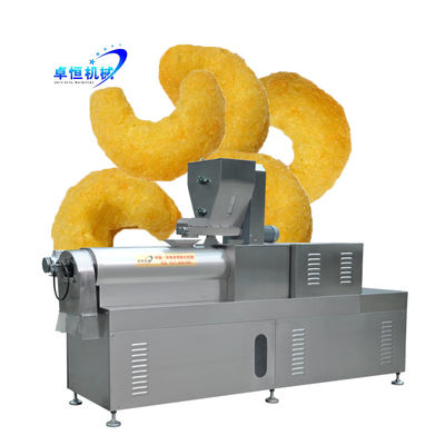 Siemens Motor Rice Corn Sticks Puff Snack Extruder Machine pour une production pratique