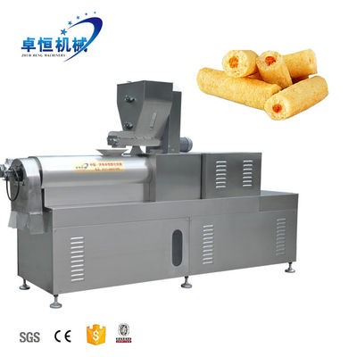 Siemens Motor Rice Corn Sticks Puff Snack Extruder Machine pour une production pratique