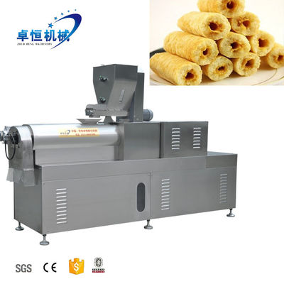 Machine de transformation des aliments Extrudeuse de collations gonflées pour la fabrication de collations remplissant automatiquement le noyau