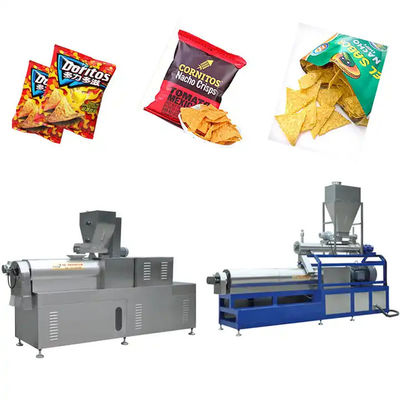 SIMENS Motor Strength Doritos Bugle Tortilla Chips Extrudeuse de fabrication de la machine pour les collations