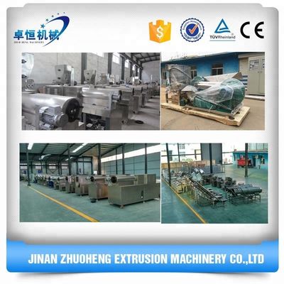 Extrudeuse à double vis contrôlée par PLC pour la production de nourriture pour animaux de compagnie de petite et moyenne capacité