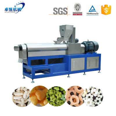 Ligne de production d'extrudeuse de collations à base de maïs entièrement automatique pour un traitement personnalisé