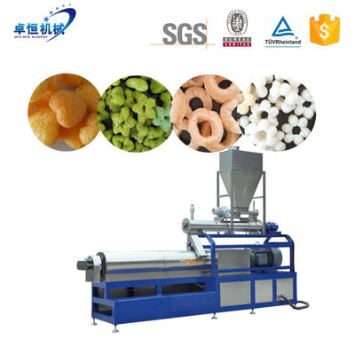Ligne de production d'extrudeuse de collations à base de maïs entièrement automatique pour un traitement personnalisé