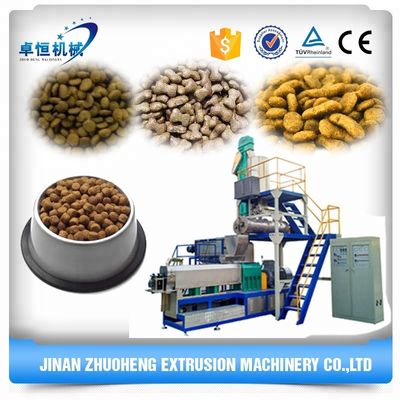 Électricité Énergie Équipement de fabrication de nourriture pour animaux de compagnie de grande capacité pour chiens poissons chat dans les magasins de boissons alimentaires