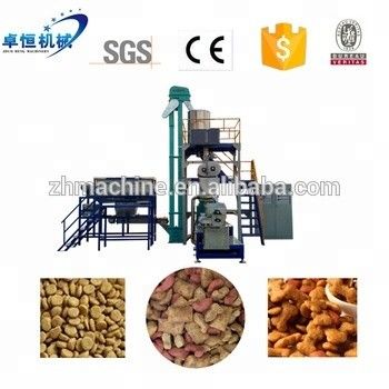 Ligne de machine de traitement de l'extrudeuse de granulés en acier inoxydable pour la production de nourriture pour animaux de compagnie