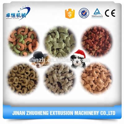Ligne de machine de traitement de l'extrudeuse de granulés en acier inoxydable pour la production de nourriture pour animaux de compagnie