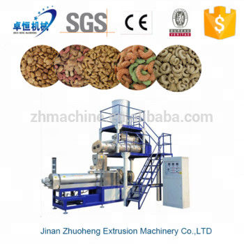 L'acier inoxydable avancé de petite et moyenne capacité de l'alimentation pour animaux de compagnie de pellets extrudeuse machine de traitement de ligne