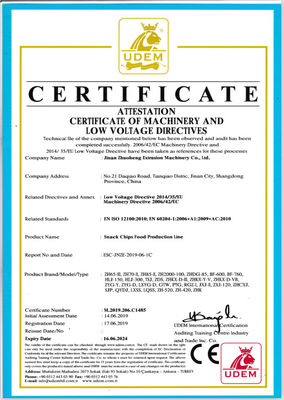 Machine à extruder à puffage de riz/pièces de puffage de maïs entièrement automatique pour une production de 500 kg/h