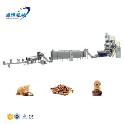 Ligne de production d'équipements de transformation de granulés de nourriture pour chiens pour animaux de compagnie pour acheteurs avancés