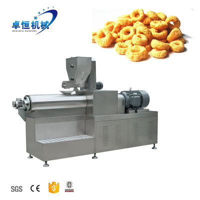 Ligne de production d'aliments à base de flocons de maïs avec extrudeuse automatique à double vis de 56 kW