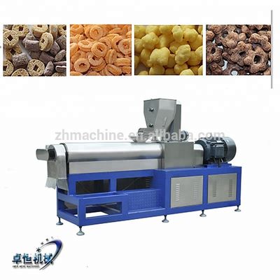 1500 kg de farine de maïs Extrusion Flex Instant Puff Crunch Céréales Snacks Ligne de production alimentaire
