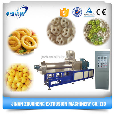 Extrusion de poudre de maïs Funyuns Anneaux aromatisés à l'oignon Snacks Machine pour l'extrusion de collations
