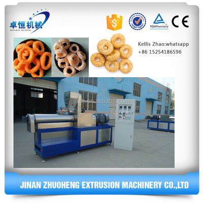 Extrusion de poudre de maïs Funyuns Anneaux aromatisés à l'oignon Snacks Machine pour l'extrusion de collations