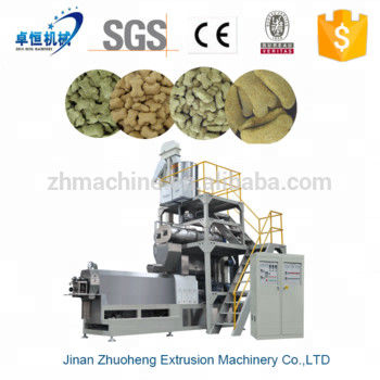 Machines de traitement de l'extrudeuse de production d'aliments pour animaux de compagnie en acier inoxydable entièrement automatique de grande capacité