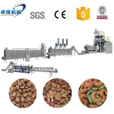 Extrudeuse de transformation de granulés de nourriture pour animaux de compagnie de 1500 kg pour ligne automatique complète de nourriture pour chats et chiens