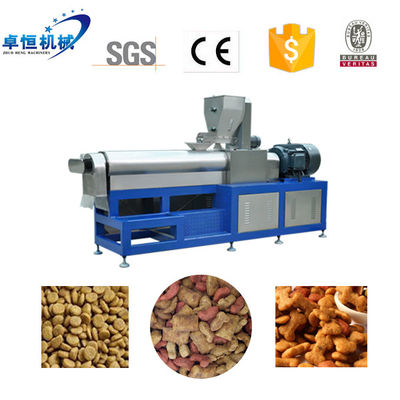 Ligne de production complète automatique contrôlée par PLC pour machine de transformation des aliments pour animaux de compagnie pour chiens secs