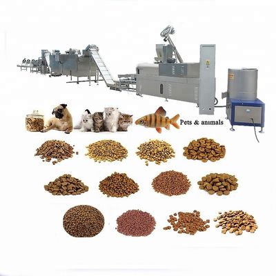 Machines de transformation des aliments pour animaux de compagnie pour poissons pour animaux de compagnie
